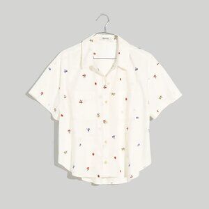 Madewell Beachside Shirttail Top in Fresca Fruit